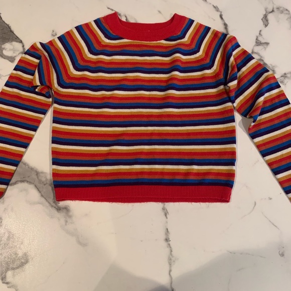 I’m selling a rainbow coloured Long sleeve from blue notes in size small - Picture 1 of 6